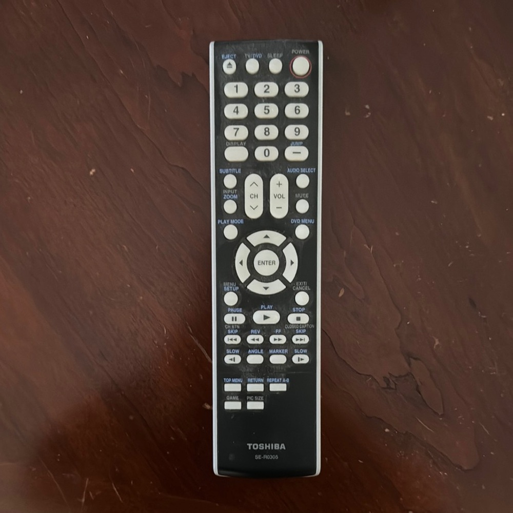 Genuine Toshiba TV DVD Remote Control